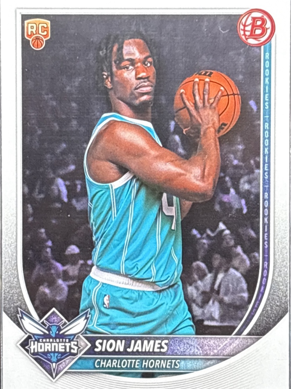 Topps Bowman Sion James Charlotte Hornets Rookie Basketball Card
